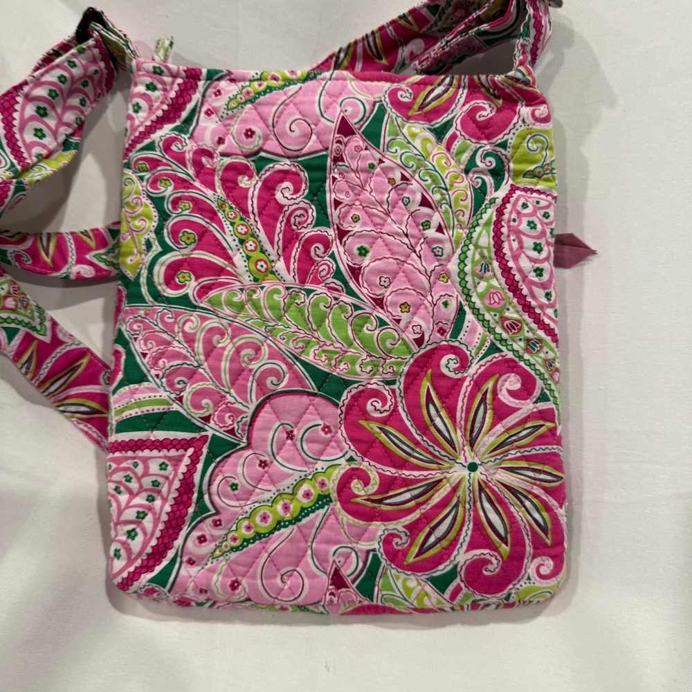 Vera Bradley Crossbody Hipster Bag in Retired Pinwheel Pink Pattern - Picture 2 of 8